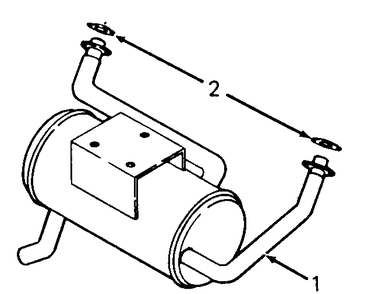 Muffler Kit Diagram and Parts List for 1610 0350042U-135393100-135393399-136393100 Cub Cadet Lawn Tractor